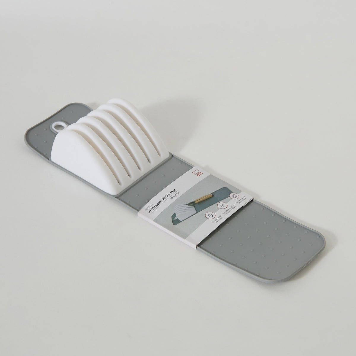 Homebox Silicone Knife Organizer Mat – Non-Slip In-Drawer Knife Holder & Protector