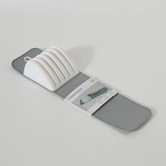 Homebox Silicone Knife Organizer Mat – Non-Slip In-Drawer Knife Holder & Protector
