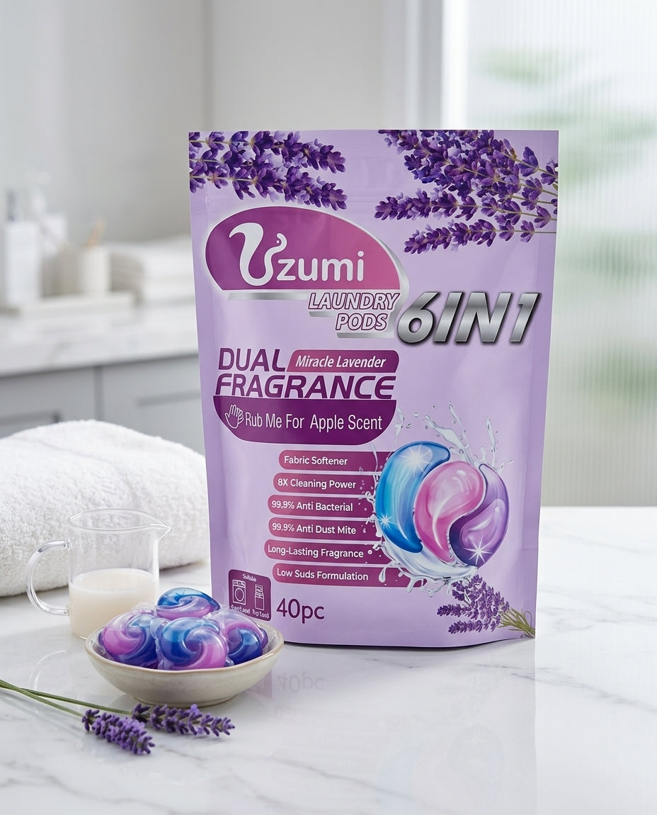 Uzumi Laundry 6 in 1 Pods 40 Pcs