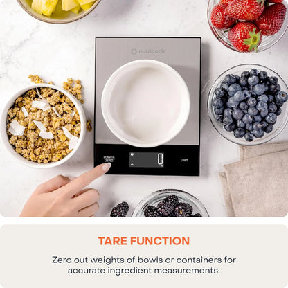 Nutricook Digital Kitchen Food Scale – 5kg (11lb) Precision Scale with Tare Function & Multi-Unit Support