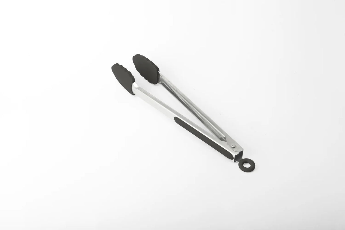 Nutricook Silicone Food Tongs – Heat-Resistant Non-Stick Kitchen Tongs with Pull-Lock Mechanism