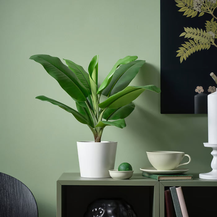 IKEA -Artificial potted plant, indoor/outdoor Banana tree, 4 ¾ "