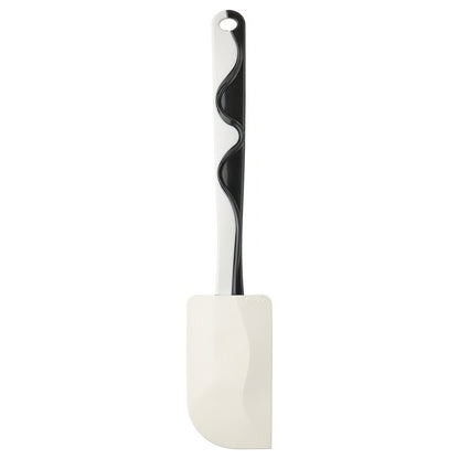 IKEA GUBBRÖRA Rubber Spatula (Black/White, 25 cm) – Non-Stick Silicone Bowl Scraper & Cake Spatula
