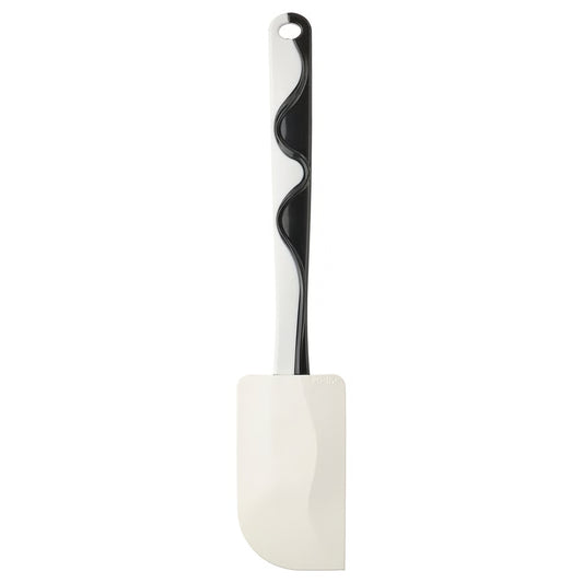 IKEA GUBBRÖRA Rubber Spatula (Black/White, 25 cm) – Non-Stick Silicone Bowl Scraper & Cake Spatula