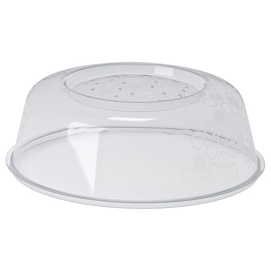 IKEA PRICKIG Microwave Lid – Anti-Splatter Plate Cover with Steam Vents (BPA-Free, 26 cm)