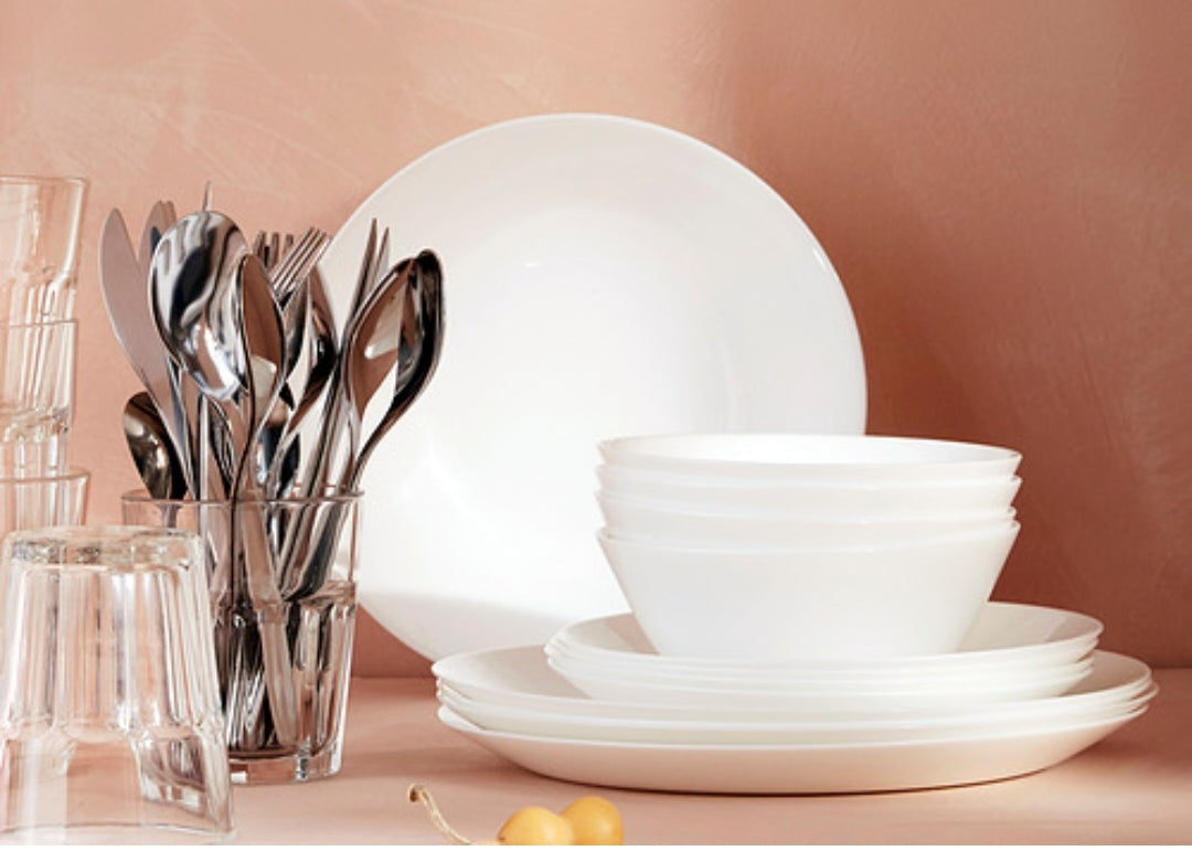 IKEA GODMIDDAG White Side Plate (20 cm) - 4Pc set
