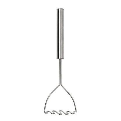IKEA VARDAGEN Potato Masher (12", Stainless Steel & Beech Wood) – Traditional Heavy-Duty Food Masher