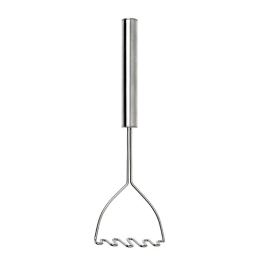 IKEA VARDAGEN Potato Masher (12", Stainless Steel & Beech Wood) – Traditional Heavy-Duty Food Masher