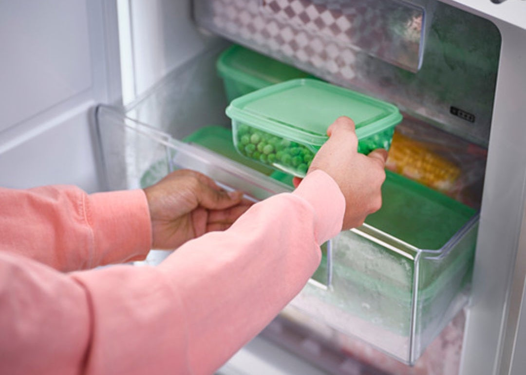 IKEA PRUTA Food Container Set of 17 (Transparent/Green) – Reusable Meal Prep & Pantry Storage Set