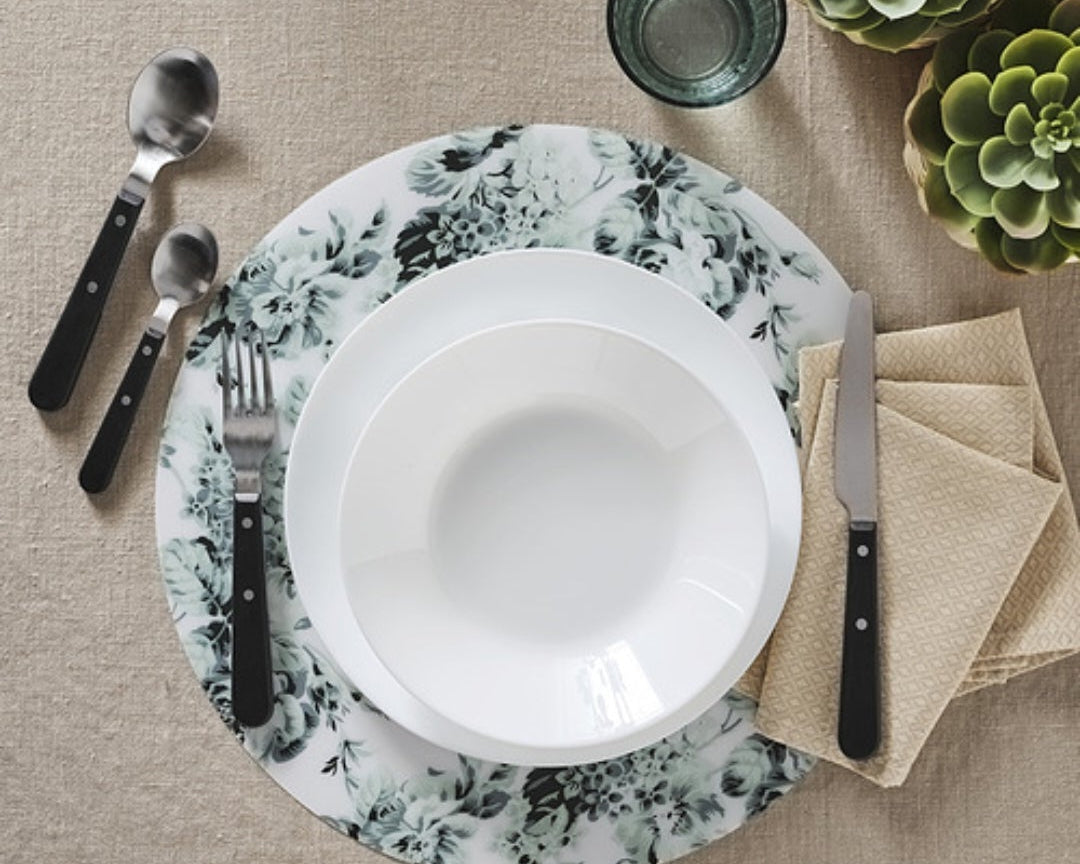 IKEA GODMIDDAG White Deep Plate (20 cm) - 4PC set