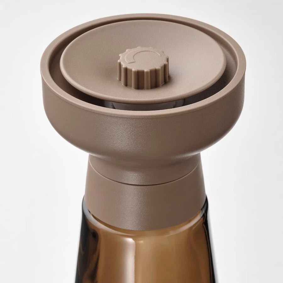 IKEA HALVTOM Spice Mill (7 ½") – Glass & Brown Ceramic Salt and Pepper Grinder