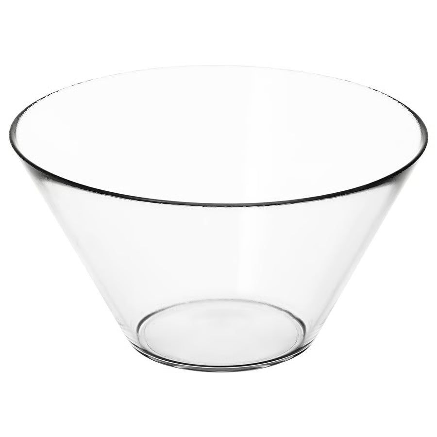IKEA TRYGG Clear Glass Serving Bowl (28 cm) – Large Salad & Fruit Bowl