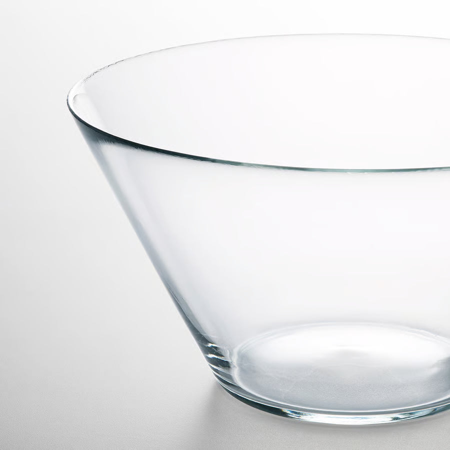 IKEA TRYGG Clear Glass Serving Bowl (28 cm) – Large Salad & Fruit Bowl