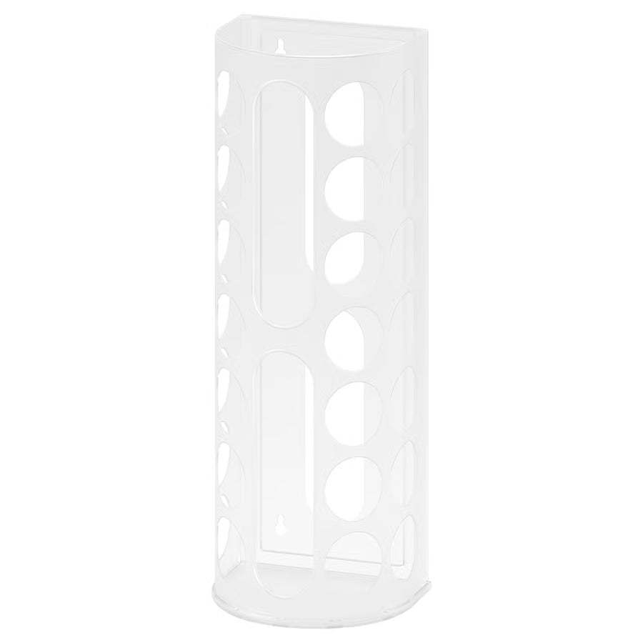 IKEA VARIERA Plastic Bag Dispenser (White) – Wall-Mounted Grocery Bag Holder & Dispenser